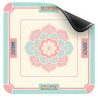 Tapis de Mahjong pliable pour 4 joueurs, moderne, adorable, en caoutchouc antidérapant, rose, imperméable et anti-plis, vente en gros