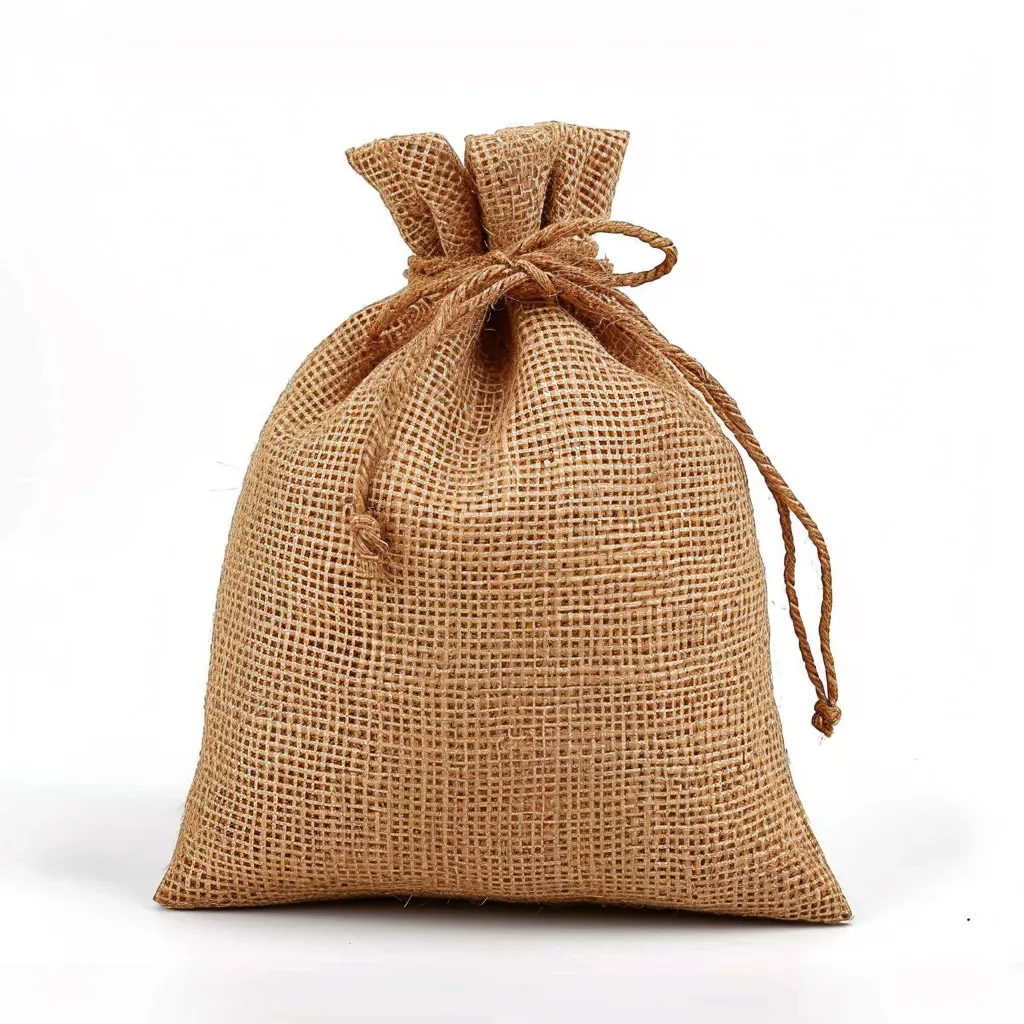 Bolsas de regalo de yute con cordón reutilizables 100% yute arpillera versátil duradero Boda nupcial ducha bolsas de joyería