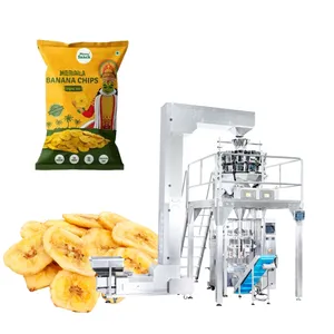 Automatic Potato Chip / Banana Chips/French Fries/Candy / Nut / Snacks /  Popcorn Pouch Weighing Systems Food Packaging