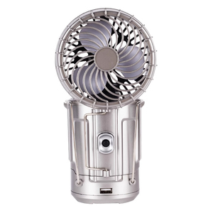 LED Solar Multifunction Lamp Camping Lights Portable with Fan Solar Charge <b>Rechargeable</b> Night Light Hanging Tent Fish <b>Flashlight</b> - Product Image 2