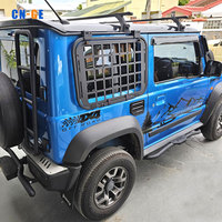 Fenêtre pliable décorative en acier pour Suzuki Jimny JB64 JB74 2019-2025 Accessoires d'intérieur automobile Support de fenêtre latérale pliable