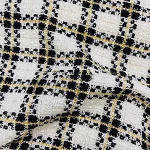 Schnelle Lieferung gewebter Jacquard Polyester/Baumwolle YARN DYED <span class=keywords><strong>Tweed</strong></span> fallen Pastell stoff von der Werft - Product Image 4