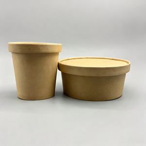Tazón de Papel Kraft de Alta Resistencia, Laminado con PE, Tamaño Personalizado, Ecológico, para Envasado de Alimentos, Grado Alimenticio - Product Image 1