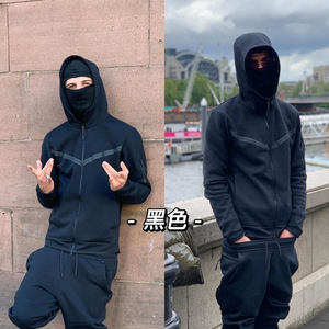 Survêtement de Qualité Supérieure Originale Marque de Luxe NK Tech Fleece pour Homme 3 Pièces en Coton avec Sweat à Capuche, Pantalon de Survêtement et Short pour la Course - Product Image 5