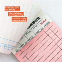 Carnet de reçus et de factures autocopiantes personnalisé, 2/3 plis, avec logo personnalisé, formulaires de commande commerciaux, papier NCR, impression bleue