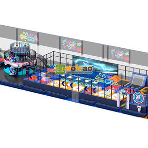 Parque de Trampolines Interior Personalizado Aoleao, Circuito Ninja con Tobogán, Piscina de Pelotas para Niños, 500 kg, Juego Suave, Certificado CE TUV - Product Image 2