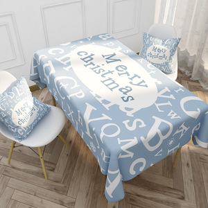 <span class=keywords><strong>Mantel</strong></span> Impermeable de Poliéster con Diseño de Reno <span class=keywords><strong>Azul</strong></span> Nórdico y Letras, para Mesa de Centro, <span class=keywords><strong>Navidad</strong></span>, Feiya 4-2203 - Product Image 3