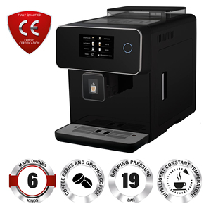 Máquina de Café Espresso Profesional Inteligente, Totalmente Automática, con Pantalla Táctil, Comercial, Negra, Personalizada de Fábrica - Product Image 4