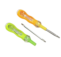 Stylo électrique à double usage, tournevis croisé en caoutchouc souple anti-chute, stylo électrique en forme de gourde