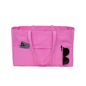 Borsa Tote grande moda tela pesante per tutti i giorni con 2 tasche anteriori - Product Image 2