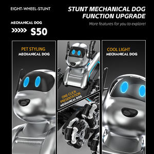 Cane <span class=keywords><strong>Robot</strong></span> <span class=keywords><strong>Telecomandato</strong></span> a Otto Ruote, <span class=keywords><strong>Giocattolo</strong></span> Educativo per Bambini, <span class=keywords><strong>Robot</strong></span> Acrobatico con Musica e Suoni, Costruzione in Plastica ABS - Product Image 5
