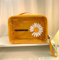 Promotion Nouveauté : Trousse de Maquillage en PVC Transparent, Pochette Cosmétique de Voyage Étanche pour Femme avec Logo Personnalisé