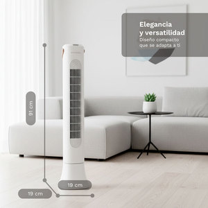 Ventilatore a Torre Grunkel 50W, 3 Velocità, Oscillante, per Casa e Ufficio - Product Image 2