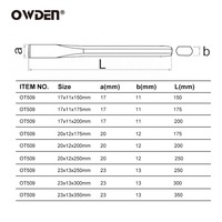 OWDEN 9 pièces, ciseaux plats professionnels en chrome vanadium, plusieurs tailles, modèle OEM/ODM OT509, fabrication chinoise