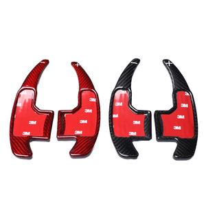 T-carbon-Volante de fibra de carbono para coche, palas para cambio DSG, color negro, para Mustang <span class=keywords><strong>2015</strong></span> + - Product Image 1