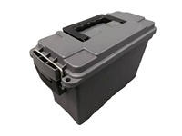 Cajas de Almacenamiento de Herramientas de Plástico Pequeñas Personalizadas GD2072 en Negro y Gris, Cajas para Balas Secas, Cajas para Municiones en Venta
