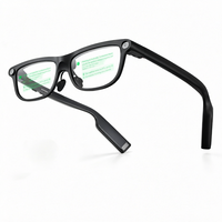 Lunettes intelligentes à IA avec double lentille optique, affichage par guide d'ondes, traducteur de texte, prompteur vocal, compagnon de parole et contrôle tactile