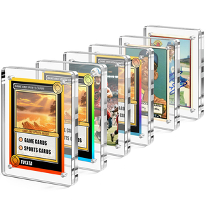 3x4 inch uv-kháng Acrylic Bóng Chày Máy tính để bàn tường tủ lạnh hình ảnh từ thể thao kinh doanh thẻ hiển thị khung thẻ khung - Product Image 2