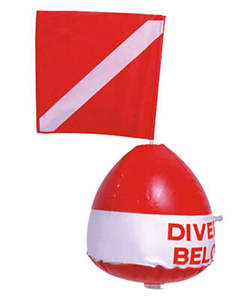 <span class=keywords><strong>Bouée</strong></span> gonflable portative durable fortement évidente de signal de flotteur avec le drapeau de plongée - Product Image 2