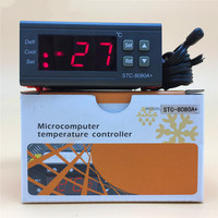Contrôleur de température de réfrigération avec minuterie de dégivrage STC-8080A+ pour vitrines à gâteaux, armoires à viande fraîche et entrepôts frigorifiques