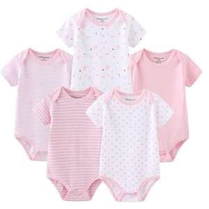 Ensemble de vêtements pour bébé unisexe de haute qualité, bon marché, à la mode, avec logo personnalisé, en coton doux pur, printemps-été, nouveau-né - Product Image 5