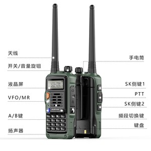 Talkie-walkie numérique Baofeng S9PLUS avec clavier, portée de 20 km, étanche IP65, appareil de communication extérieur - Product Image 2