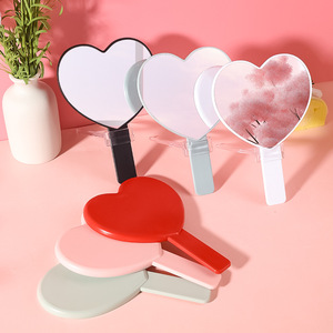 Lyder Mới Bán Buôn Cá Nhân Rhinestone Bling Biểu Tượng Tùy Chỉnh Trái Tim Màu Hồng Cầm Tay Mỹ Phẩm Pocket Trang Điểm Tay Gương Với Xử Lý - Product Image 3