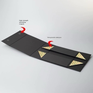 2025 Hot Selling Luxury Kraft Folding Rigid <strong>Box</strong> Custom Logo Printing 2mm Thickness Magnetic Lid Cardboard Gift Boxes Wholesale - Product Image 2