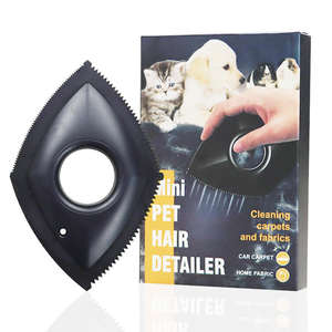 Brosse anti-poils pour chats et chiens - Outil de nettoyage miniature en plastique écologique pour tapis de voiture, canapé et meubles - Product Image 3