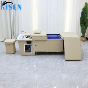 KISEN Luxury Pipeless Shampoo <b>Bed</b> with Stainless Steel Frame Waterproof Design for Bathroom and Salon Use - Product Image 1