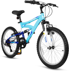 Bicicleta <span class=keywords><strong>de</strong></span> Montaña <span class=keywords><strong>para</strong></span> Niños <span class=keywords><strong>de</strong></span> 20 y <span class=keywords><strong>24</strong></span> <span class=keywords><strong>Pulgadas</strong></span>, <span class=keywords><strong>Bicicletas</strong></span> <span class=keywords><strong>para</strong></span> Niños <span class=keywords><strong>de</strong></span> 6 a 14 Años, Niños y <span class=keywords><strong>Niñas</strong></span>, con Doble Suspensión Completa y Cuadro <span class=keywords><strong>de</strong></span> Acero <span class=keywords><strong>de</strong></span> Alto Carbono - Product Image 5