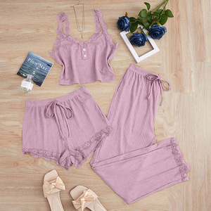 Pyjama nuisette pour femme, nouvelle collection été, en modal, avec coussinet de poitrine, <span class=keywords><strong>sexy</strong></span>, style pur désir, ensemble short pour la maison - Product Image 4