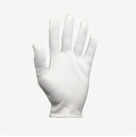 Gants en coton blanc design personnalisé, réutilisables et à prix abordable, avec logo personnalisé, uniforme de fanfare