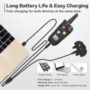 Venta al por mayor fácil-operación Beep <span class=keywords><strong>Shock</strong></span> Vibración Collar de entrenamiento para perros con control remoto automático Anti ladridos para perros - Product Image 2