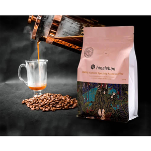Sacs à café biodégradables <span class=keywords><strong>Bio</strong></span> Pla avec valve et fermeture éclair, emballages personnalisés en papier pour café, sacs à café à fond plat, sacs à grains de café 150g 25 - Product Image 6