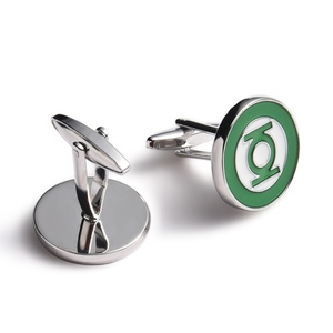 Mancuernillas Redondas de Esmalte Suave en Color Verde y Blanco, Precio Económico Directo de China - Product Image 6