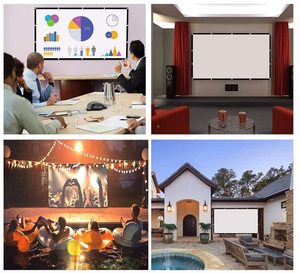 ผ้าฉายภาพขนาดใหญ่สำหรับฉายภาพด้านหน้าและด้านหลัง สำหรับฉายภาพ 3 มิติ โฮโลแกรม - Product Image 2