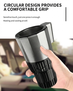 Source Factory Intelligent 24V Car Hot and Cold Cup AC-8700 ABS Metal <b>Portable</b> Small Refrigerator - Product Image 2