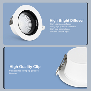 Universal Input LED Downlight Embedded Recessed Spotlight for Household Living Room Indoor <b>Ceiling</b> <b>Lighting</b> - Product Image 5