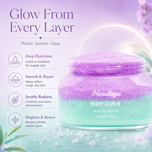 Gommage corporel exfoliant personnalisé OEM, hydratant en profondeur, nourrissant, à l'huile <span class=keywords><strong>d</strong></span>'amande douce, au beurre de karité et au sucre pour éliminer les peaux mortes - Product Image 5