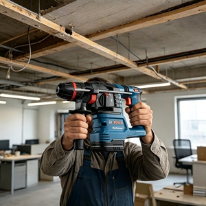 Marteau perforateur sans fil <span class=keywords><strong>BOSCH</strong></span> <span class=keywords><strong>Professional</strong></span> GBH18V-22X 18V Li-ion, SDS Plus 22 mm, outil électrique pour percer et cisailler le béton - Product Image 2