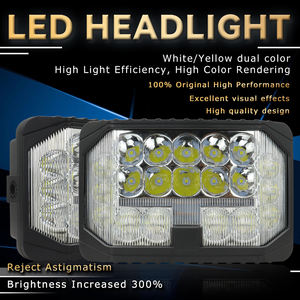 ไฟ LED สีขาวเหลือง 12V 90W 5000LM แบบยูนิเวอร์แซลสำหรับมอเตอร์ไซค์ ไฟสปอร์ตไลท์ ไฟเดย์ไลท์ 7 นิ้ว 32SMD สำหรับรถ Wrangler - Product Image 5