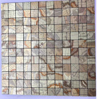 Mosaïque moderne 300x300 en aluminium, carrelage d'art, miroir mural décoratif populaire le plus populaire pour salle de bain, hôtel, mur intérieur, échantillon gratuit