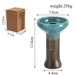 Venta al por mayor precio barato Rusia estilo colorido <span class=keywords><strong>oblako</strong></span> hookah cuenco de cerámica - Product Image 4