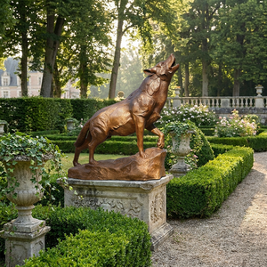 Escultura de Lobo Silvestre en Bronce Hecha a Medida - Técnica de Fundición Adaptada a sus Especificaciones - Figura de Animal - Product Image 2