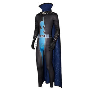 Kostum Cosplay megamarind dewasa, Bodysuit Superhero film Anime dengan jubah, pesta karnaval Halloween pria, berdandan - Product Image 3