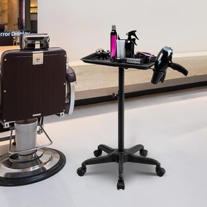 Plateau à roulettes pour tatouage, plateau d'instruments en aluminium pour salon, plateau dentaire à hauteur réglable, chariot roulant de salon facile à assembler - Product Image 2