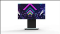 Écran LED motorisé pliable 3 volets 116 pouces 1080P P1.25 GOB avec revêtement 4K HD pour publicité cinéma et exposition