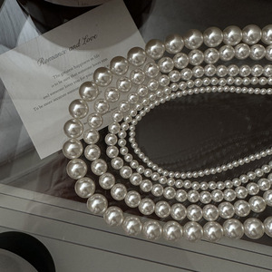 S925 argent Sterling Simple blogueur fièvre clavicule chaîne Version coréenne conception de niche avec collier en gros de perles de lumière forte - Product Image 1