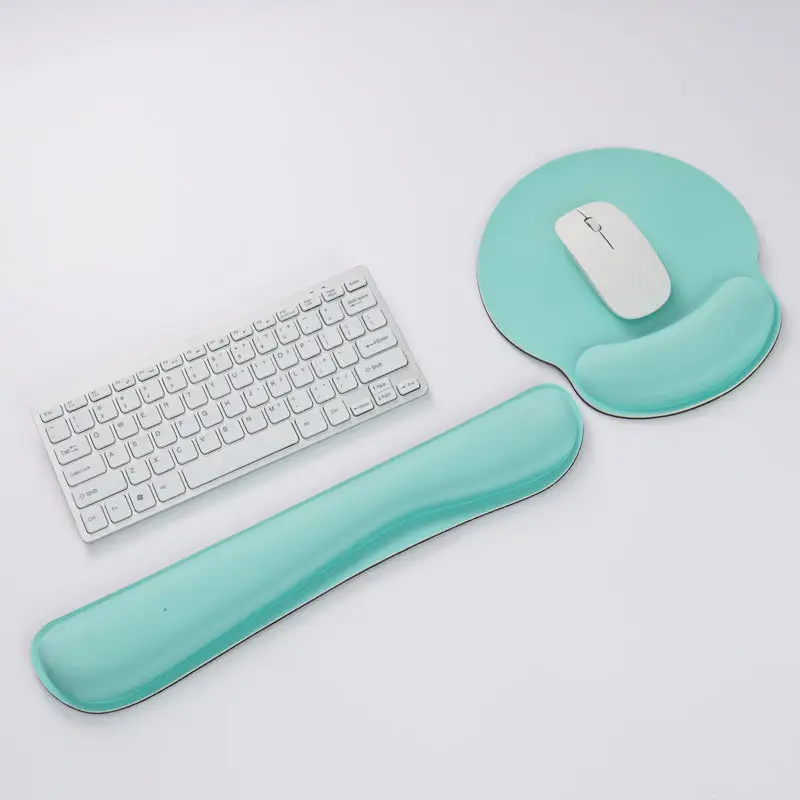 Ergonomic design memory foam keyboard wrist rest pad mouse pad wrist support set for computer office laptop